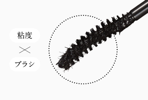小型ブラシとだまになりにくい粘度設計